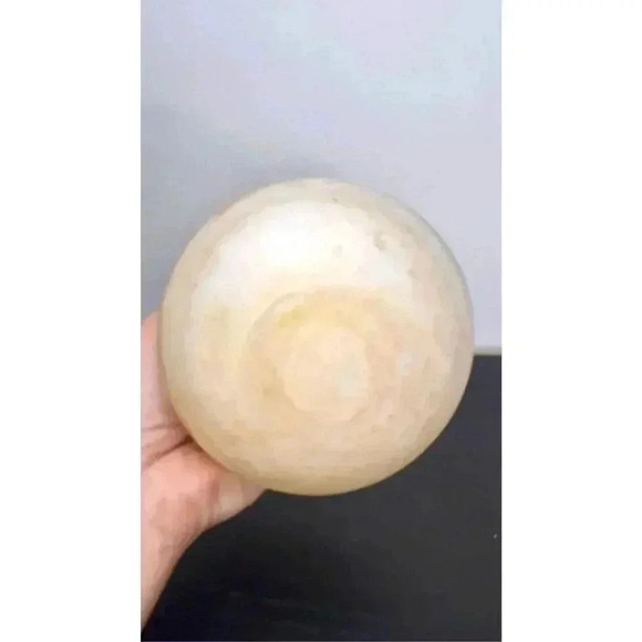 Vintage‎ Ivory Orange Circle Vase Bowl - Picture 8 of 12